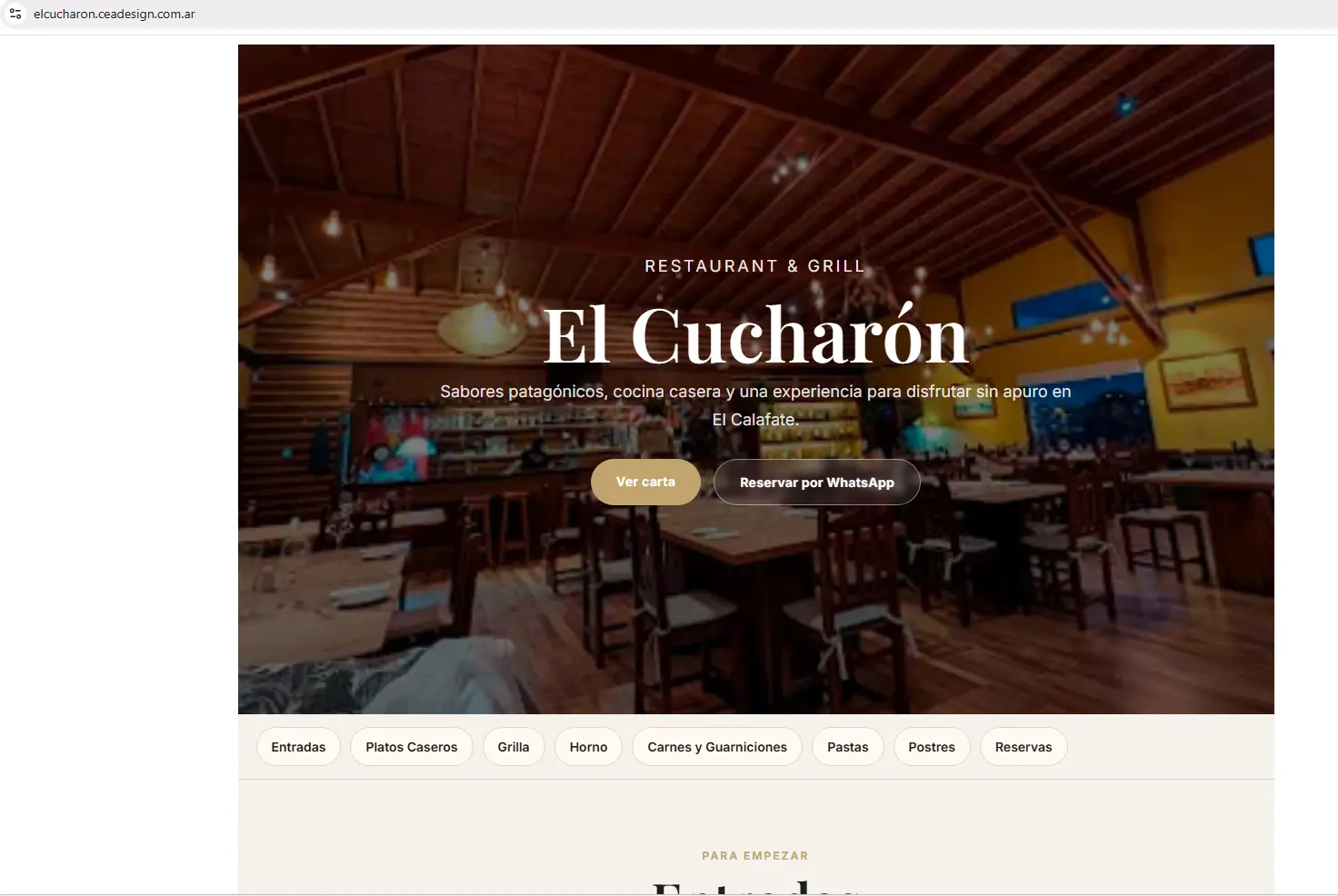 Carta digital de El Cucharón