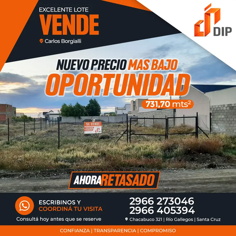 Flyer de DIP Inmobiliaria