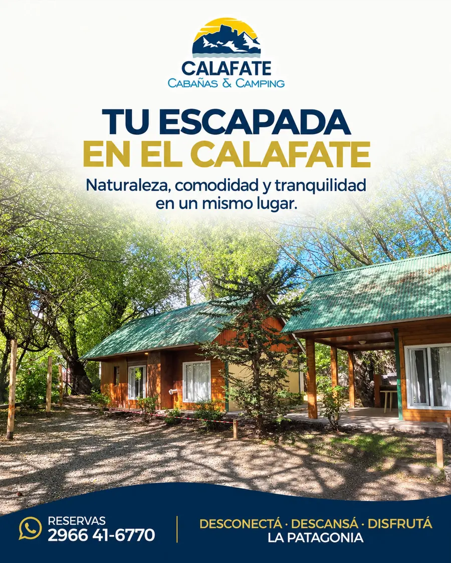 Flyer de turismo en El Calafate