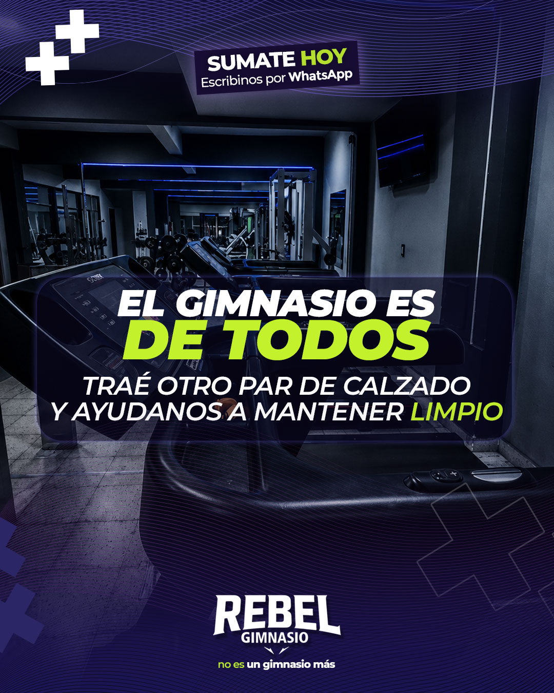 Flyer de Rebel Gimnasio