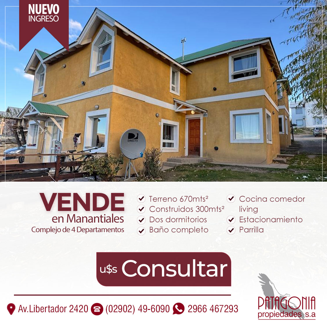 Flyer de Patagonia Propiedades