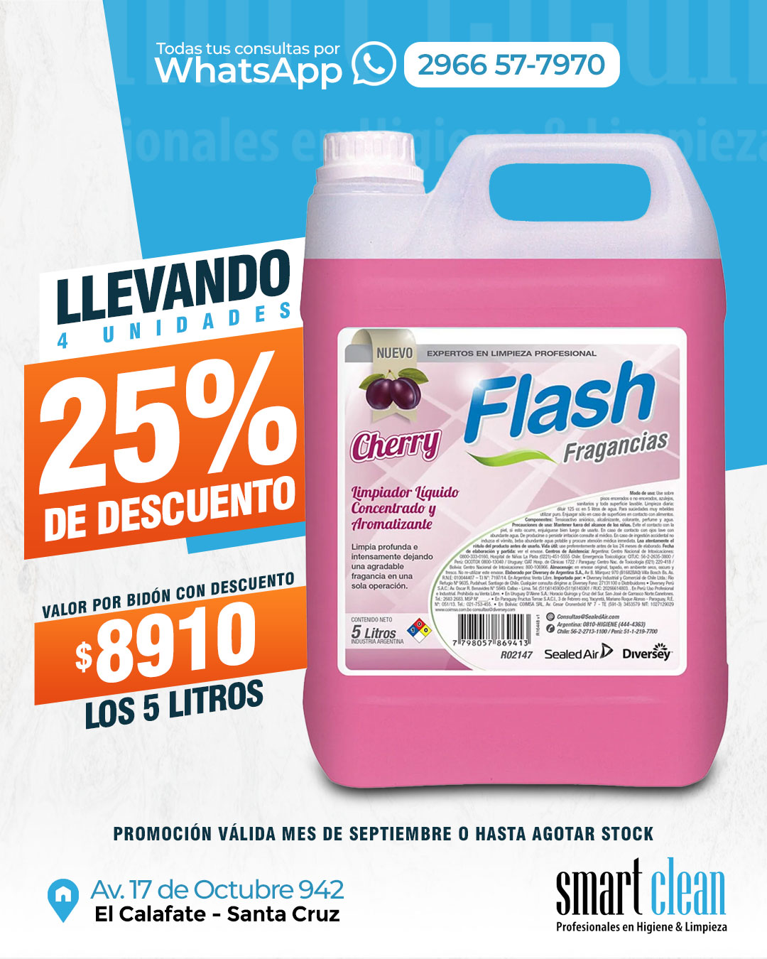 Flyer de Smart Clean El Calafate
