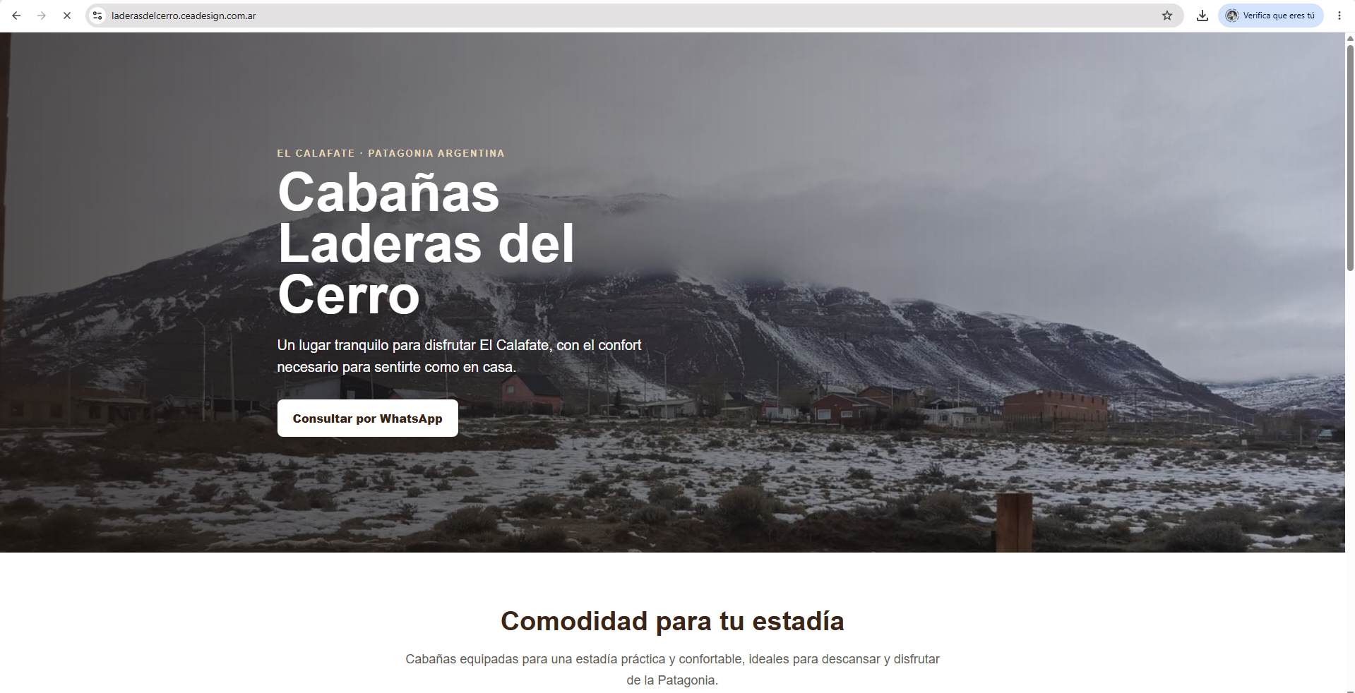 Página web de Laderas del Cerro